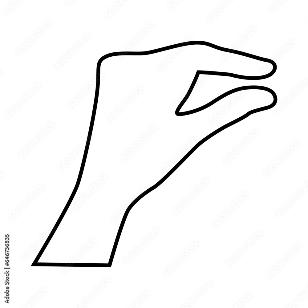Hand symbol icon vector. Hand illustration sign. Symbol shown by the hand sign. Hand symbol icon vector. Hand illustration sign. Symbol shown by the hand sign.