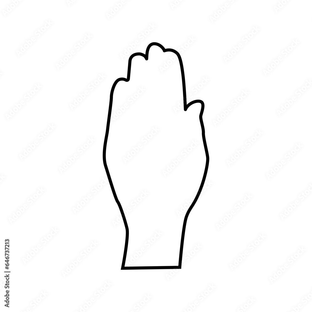 Hand symbol icon vector. Hand illustration sign. Symbol shown by the hand sign. Hand symbol icon vector. Hand illustration sign. Symbol shown by the hand sign.