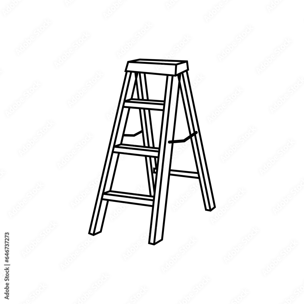 Ladder icon vector. Steps illustration sign. stairs symbol or logo. Ladder icon vector. Steps illustration sign. stairs symbol or logo.