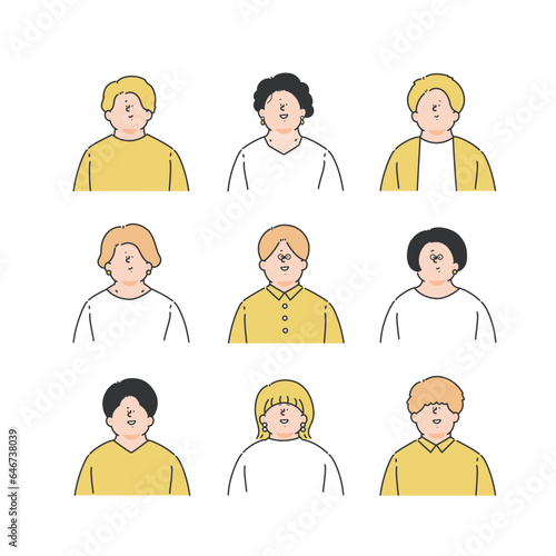 ビジネスパーソンのイラストセット