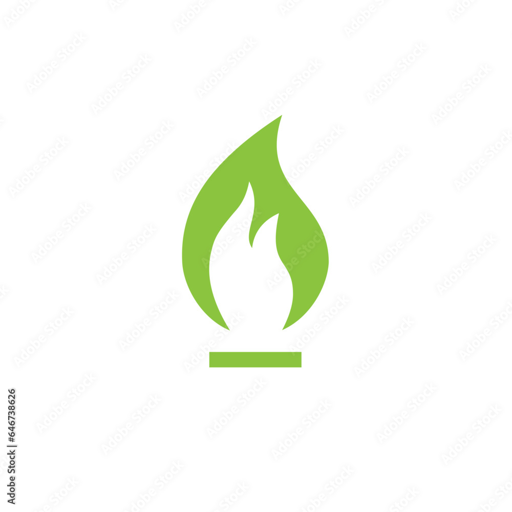 Green gas icon. Clipart image isolated on white background Green gas icon. Clipart image isolated on white background
