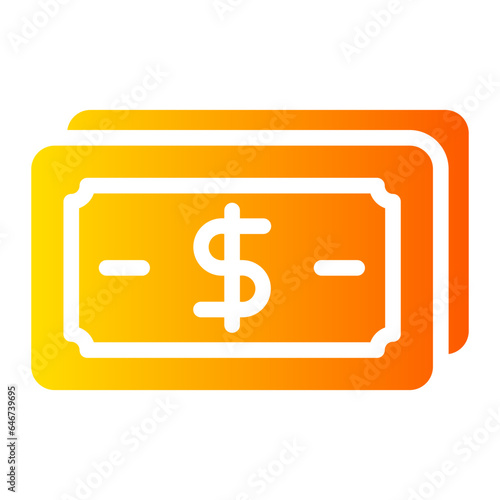 cash gradient icon