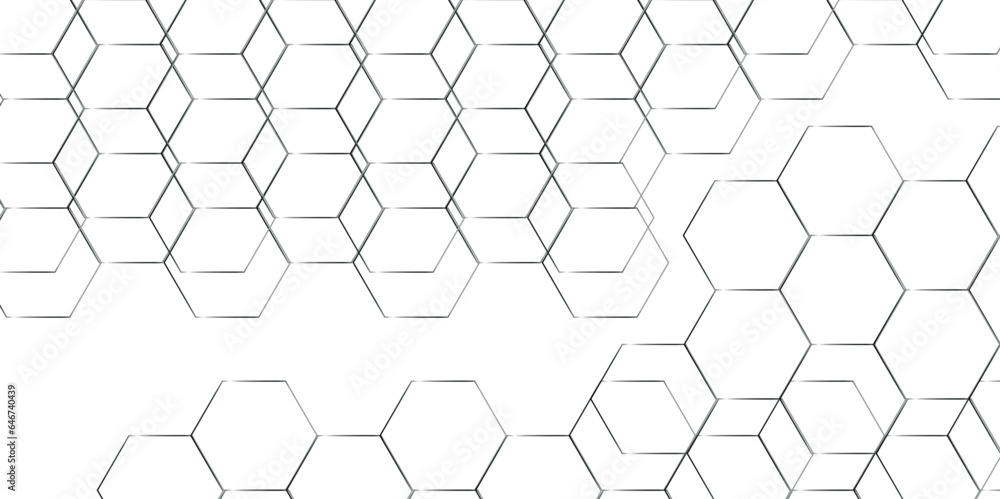 Abstract background with hexagons honeycomb technology texture. Geometric mesh cell texture. Surface polygon pattern with glowing seamless hexagon and futuristic business. Abstract background with hexagons honeycomb technology texture. Geometric mesh cell texture. Surface polygon pattern with glowing seamless hexagon and futuristic business.
