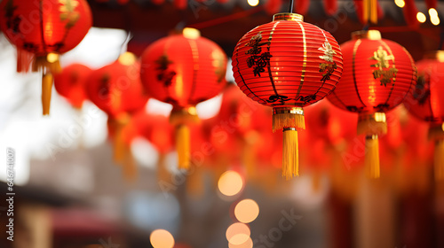Chinese New Year Lanterns in China.
