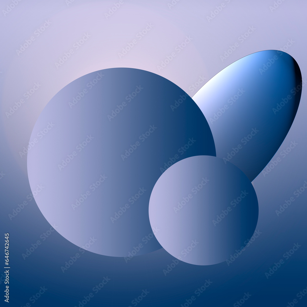 three round shapes on a square background. fantasy concept of blue planets or suns in alien outer space sky. illusion of depth distance and dimensional light. space for text or logo. no people three round shapes on a square background. fantasy concept of blue planets or suns in alien outer space sky. illusion of depth distance and dimensional light. space for text or logo. no people