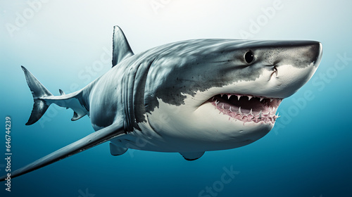 great white shark UHD wallpaper Stock Photographic Image