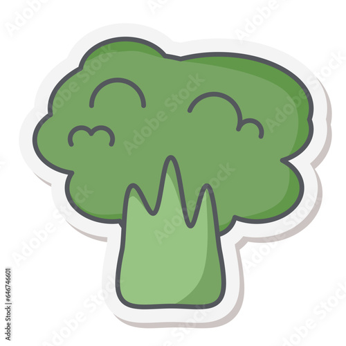 Broccoli Healthy Vegetable Vegetarian Ingredients Sticker Bullet Journal