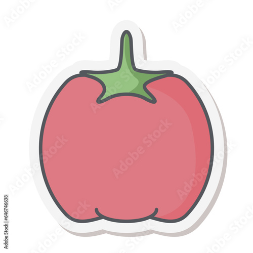 Tomato Healthy Vegetable Vegetarian Ingredients Sticker Bullet Journal