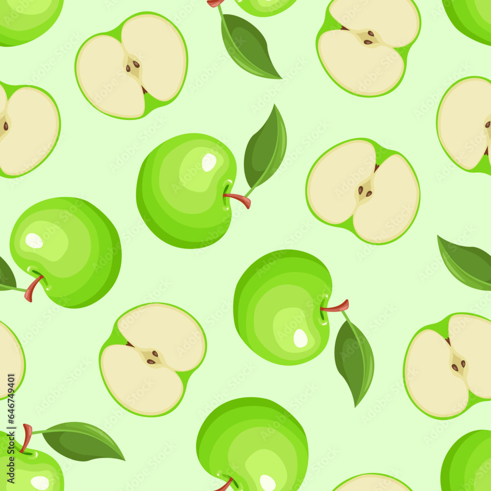 Vector seamless pattern with fruits Vector seamless pattern with fruits