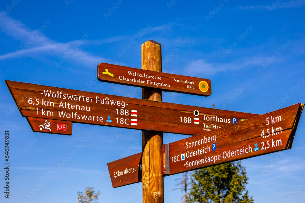Spätsommerwanderung durch den Nationalpark Harz rund um den Oderteich b. Torfhaus - Niedersachsen - Deutschland