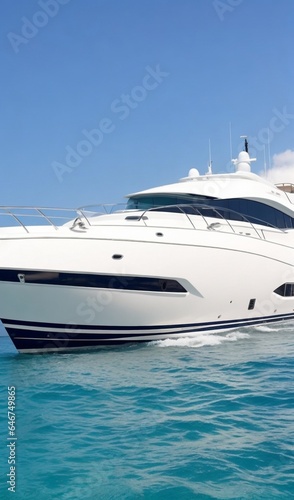luxury yacht in the sea, luxury travel boat on the sea, luxury yacht on the ocean, luxury traveling boat scene
