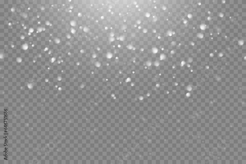  White png dust light. Bokeh light lights effect background. Christmas background of shining dust Christmas glowing light bokeh confetti and spark overlay texture for your design.