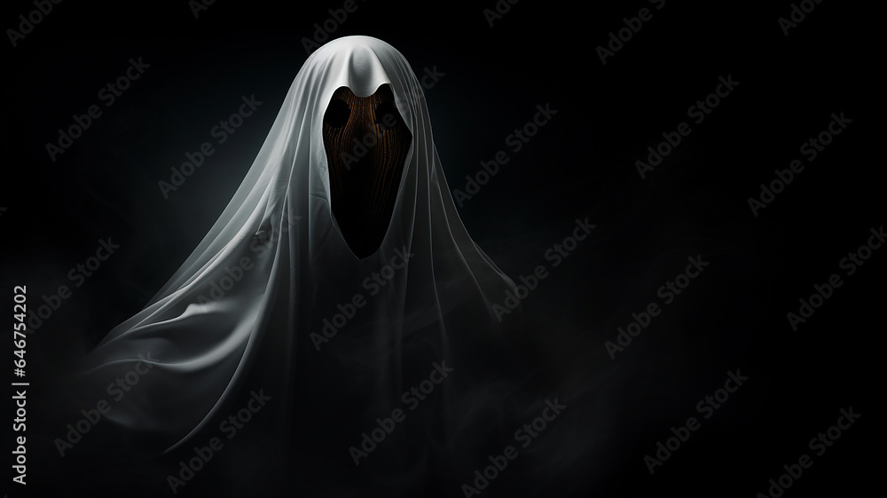 ghost, horror spirit of death on a black background, phobia fantastic creature spirit of evil, fictional darkness ghost, horror spirit of death on a black background, phobia fantastic creature spirit of evil, fictional darkness