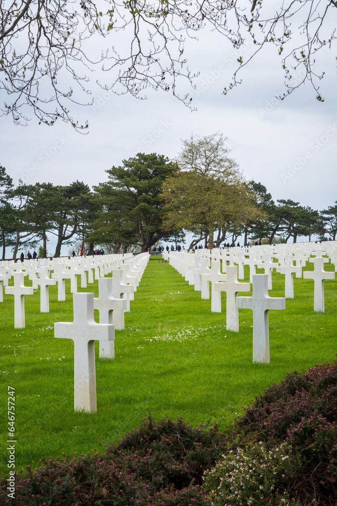 Normandy American Cemetery, in Colleville-sur-Mer, France