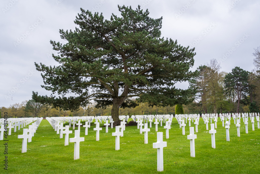 Normandy American Cemetery, in Colleville-sur-Mer, France