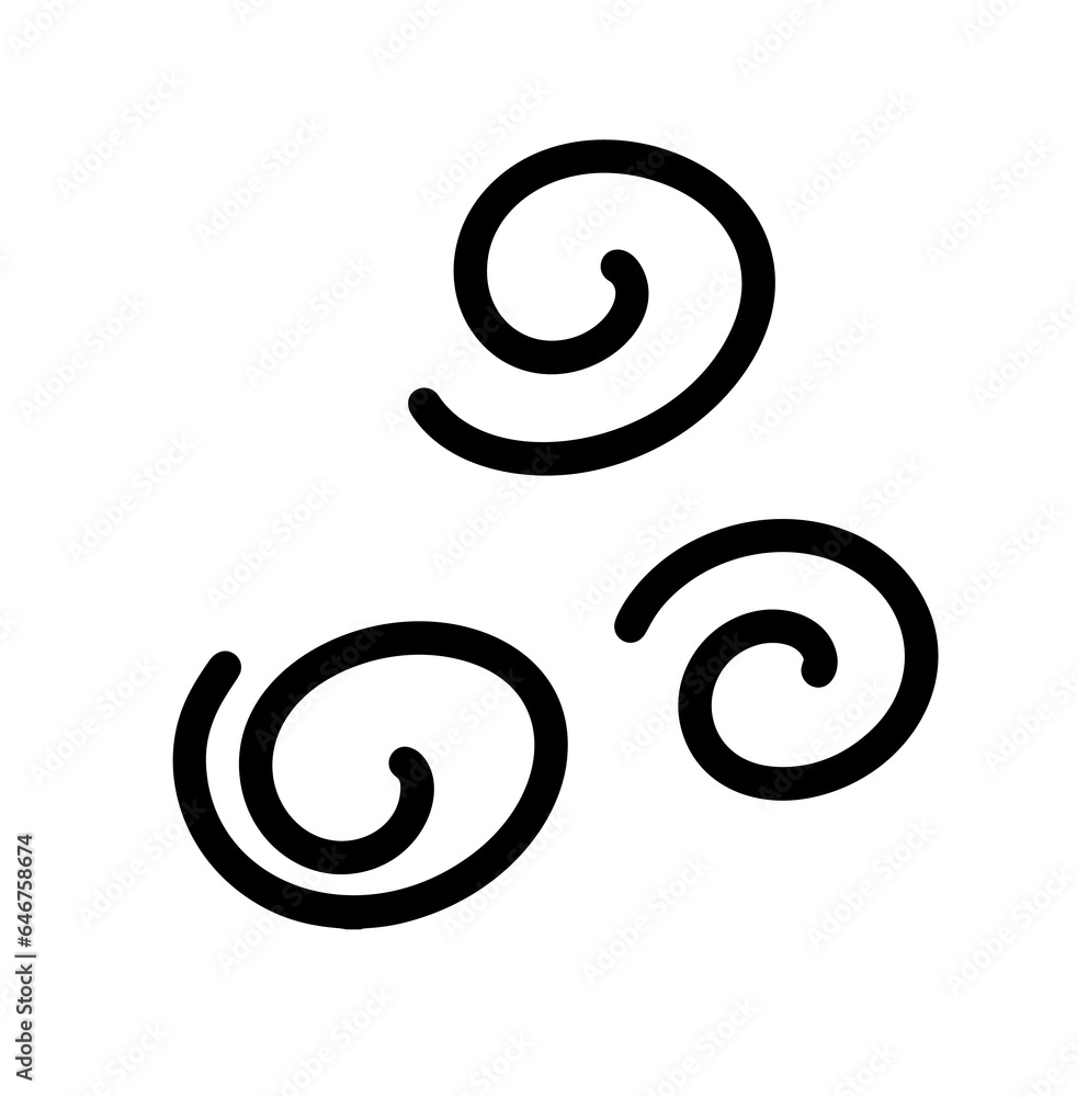 Hand drawn curved line art shape abstract graphic elements. doodle wind blow, gust design isolated on white background. vector illustration emotion effect decoration icon Hand drawn curved line art shape abstract graphic elements. doodle wind blow, gust design isolated on white background. vector illustration emotion effect decoration icon