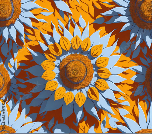 Sunflower Glitter Wrap - Customizable 20oz Tumbler design Template