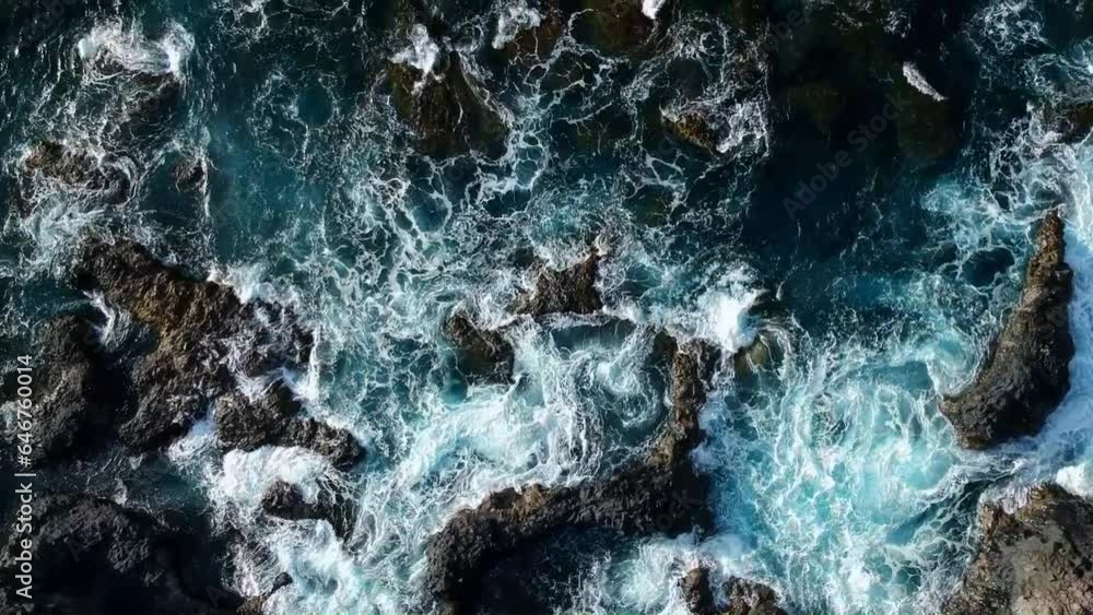 Blue rocky coast in the Canary Island Blue rocky coast in the Canary Island