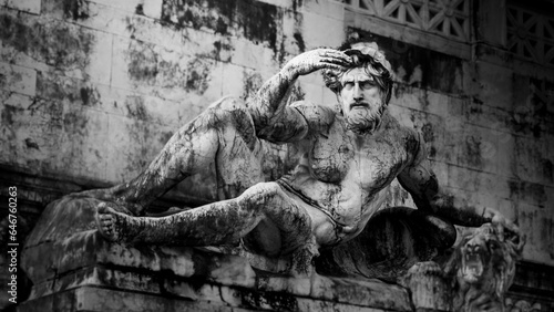 Canvas Print Statue ROME