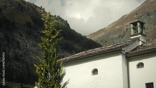 Chapel in the Alps Switzerland photo