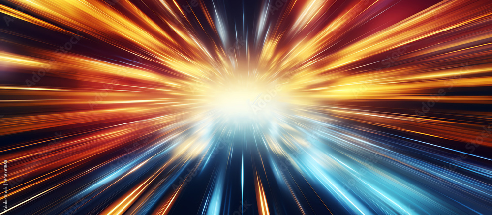 Obraz premium light speed concept, AI generated