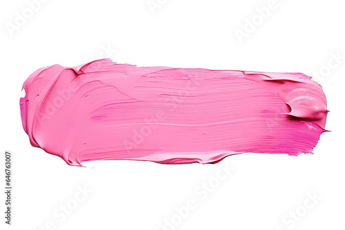 thick pink and purple acrylic oil paint  stroke on transparent png background isolated