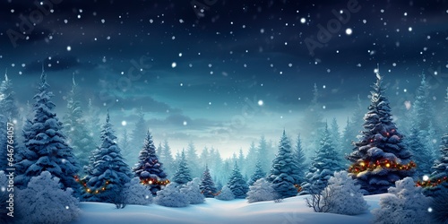 Merry Christmas and Happy New Year Background. © AbGoni