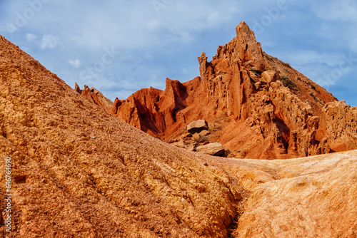 red rocks in the desert