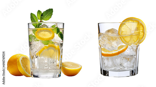 glass of lemonade With Mint Leaf's Png © MADNI