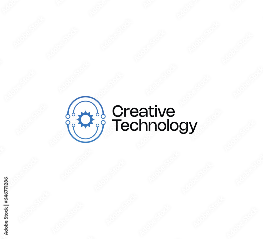 Abstract technology logo design Abstract technology logo design