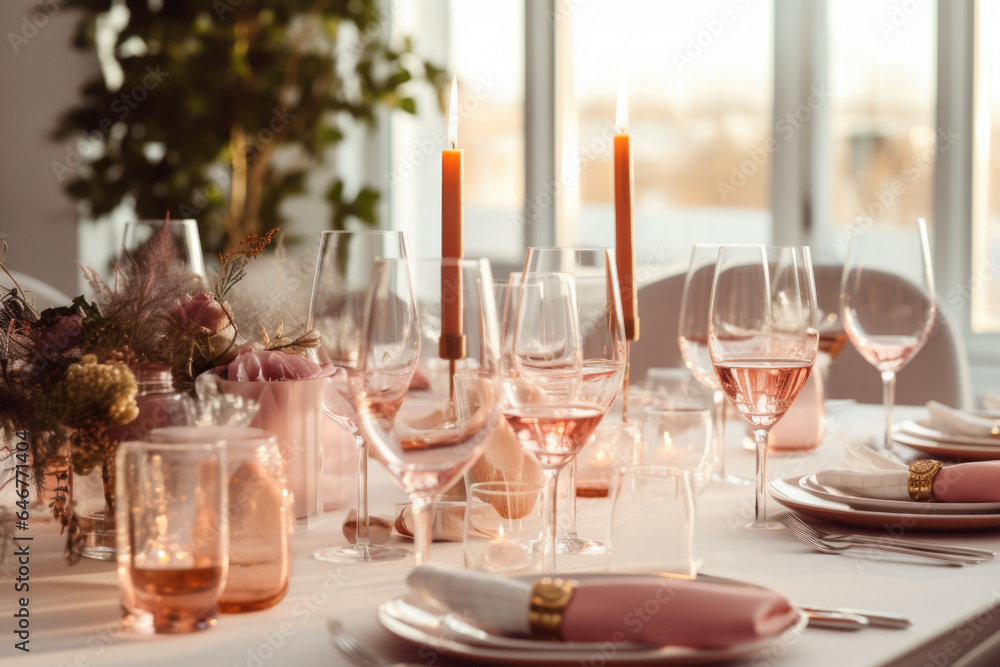Christmas luxury table decoration Christmas luxury table decoration