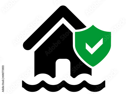 Black and White line art style, editable vector file on transparent background. Insurance concept