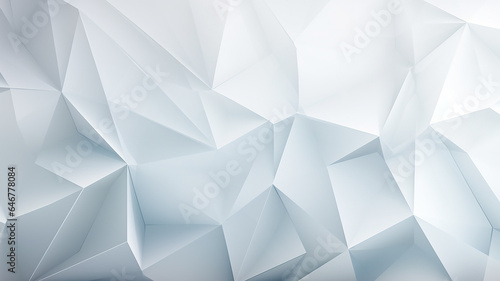 polygonal white background abstract triangles innovation page. © kichigin19