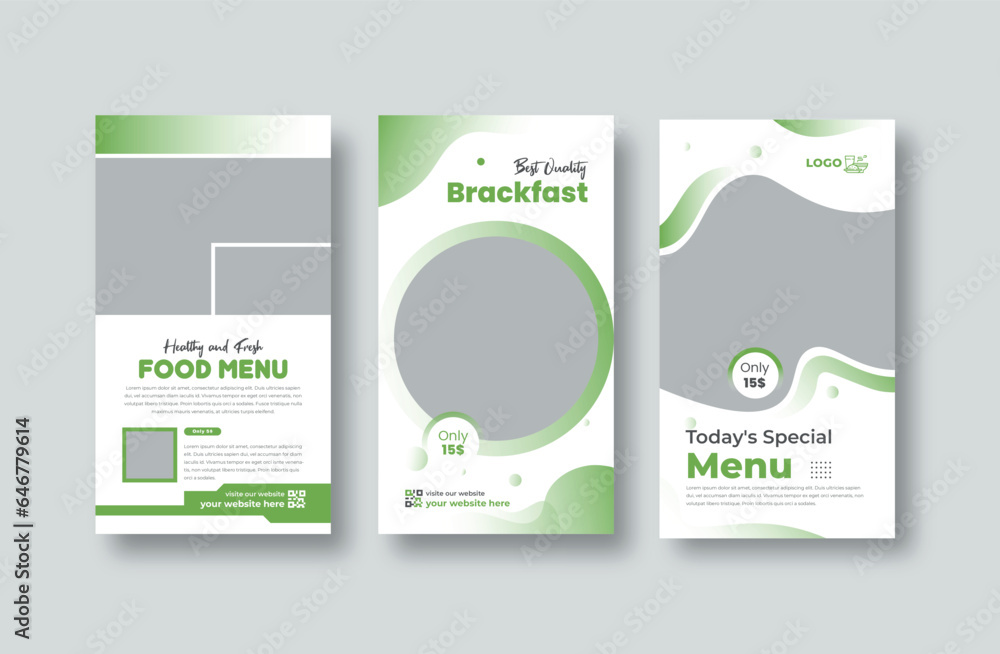 Food Social Media Story Layouts Food Social Media Story Layouts