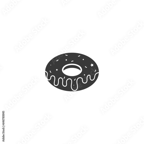 Donut icon. Vector concept illustration for design