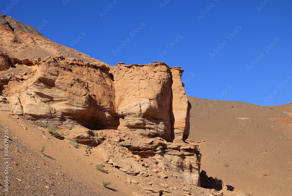Khermen Tsav Canyon, one of the most beautiful place in Western Gobi, Mongolia