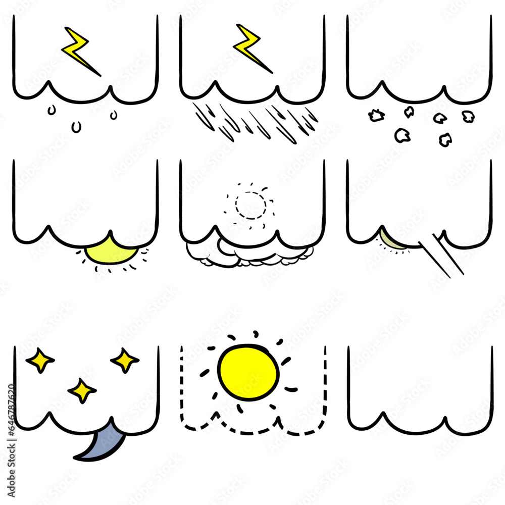 Various Types Of Weather With Clouds Where There Is Rain Downpour various-types-of-weather-with-clouds-where-there-is-rain-downpour