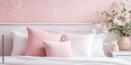 Silk Pillowcase Set - Snow White Baby Pink Peach Pink room 