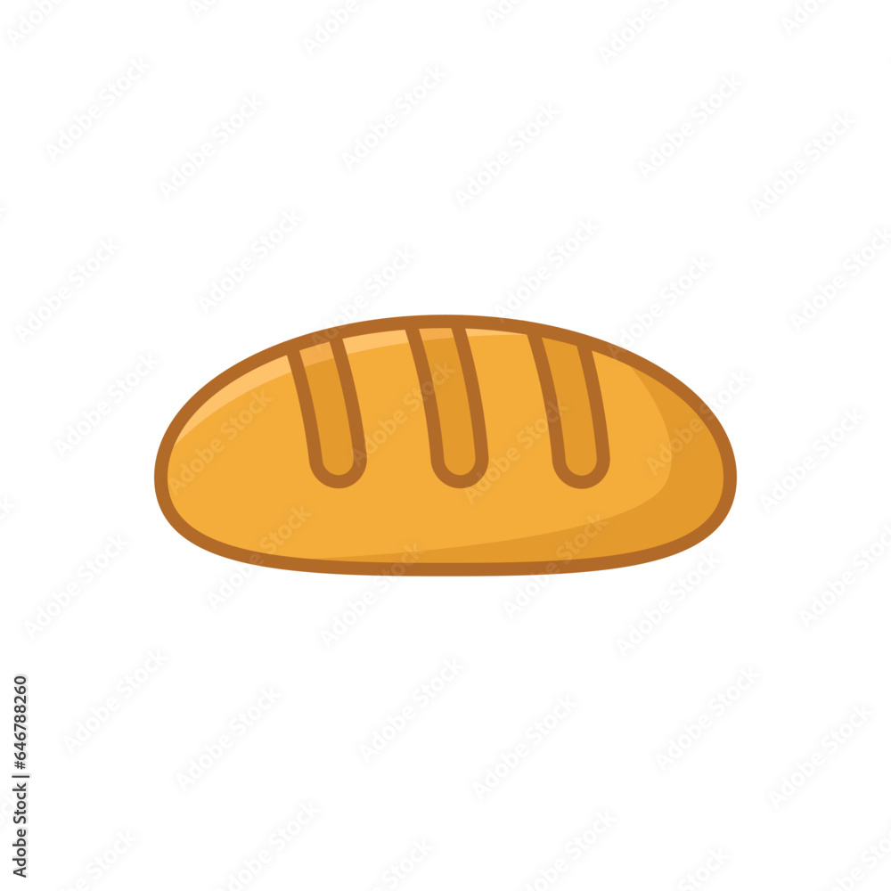 bread icon vector design template in white background bread icon vector design template in white background