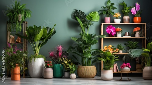 Interior design ideas with flowers and plants