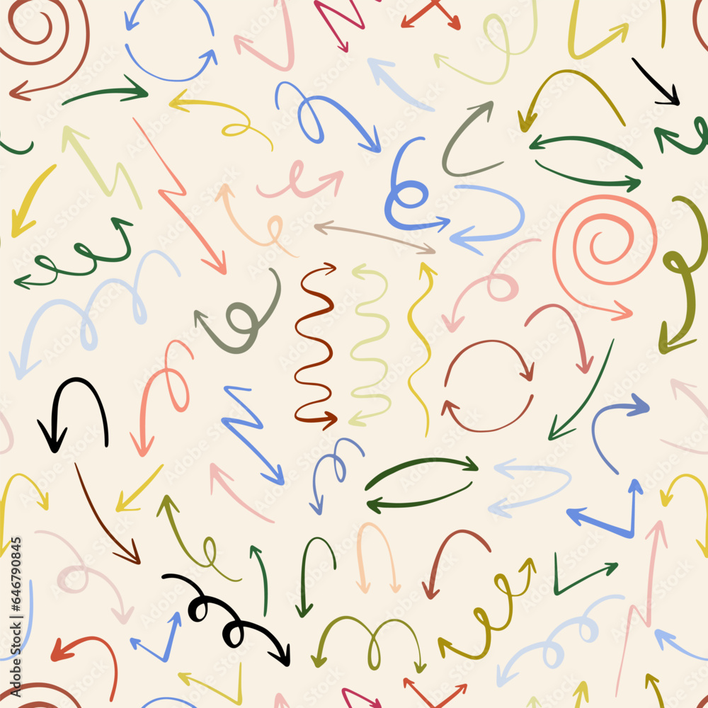 Arrows pattern. Different arrows design. Symbols that show directions. Vector background Arrows pattern. Different arrows design. Symbols that show directions. Vector background