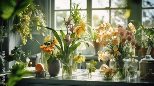 Interior design ideas with flowers and plants © Damian Sobczyk