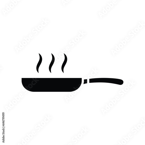 frying pan icon vector design template in white background