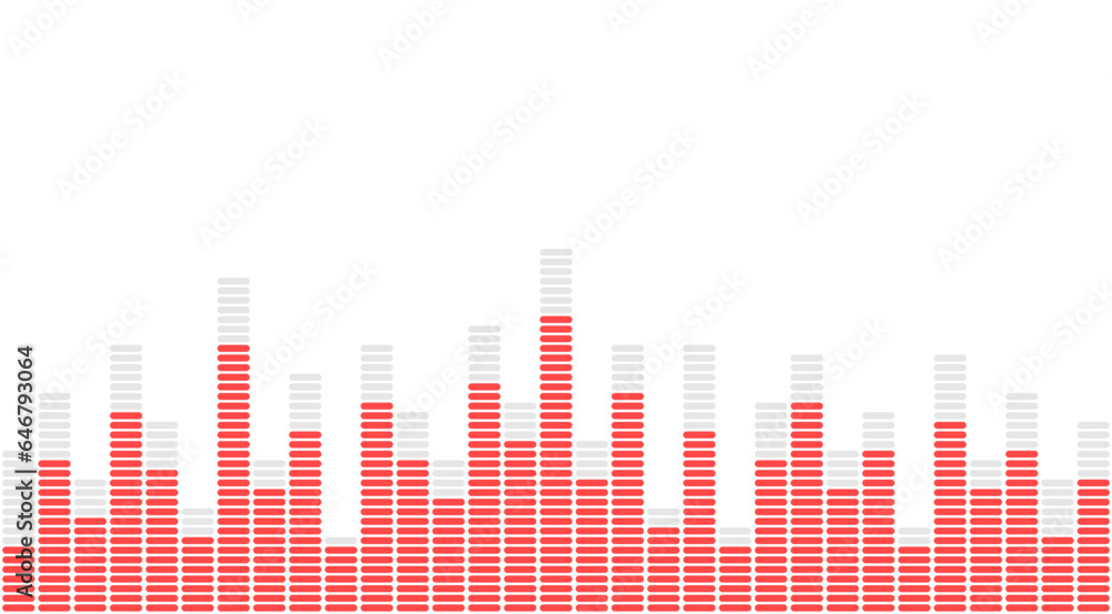 Sound wave equalizer. Abstract music pulse background Sound wave equalizer. Abstract music pulse background