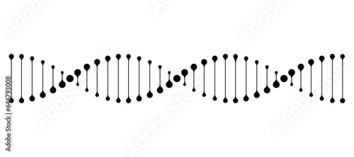 Dna icon on white background