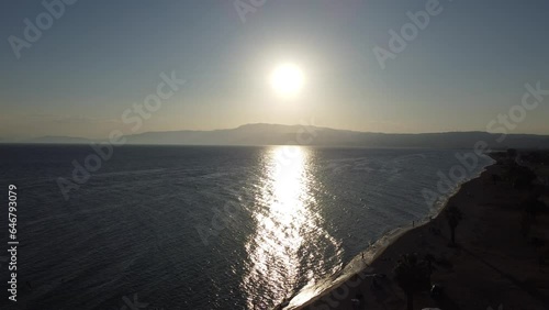 sunset over the sea
