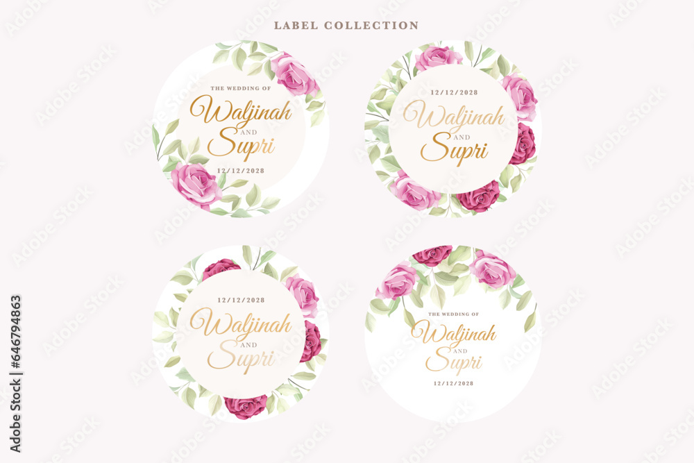 custom made wallpaper toronto digitalfloral roses label design illustration