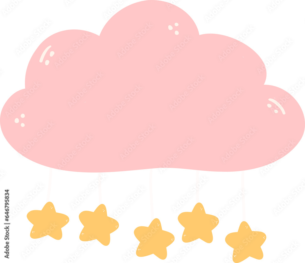 Cute baby girl sleeping hand painting Cute baby girl sleeping hand painting