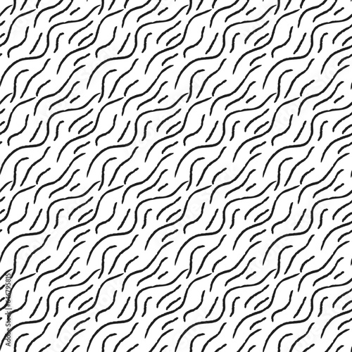 Hand drawn seamless pattern abstract shape design of texture background illustration