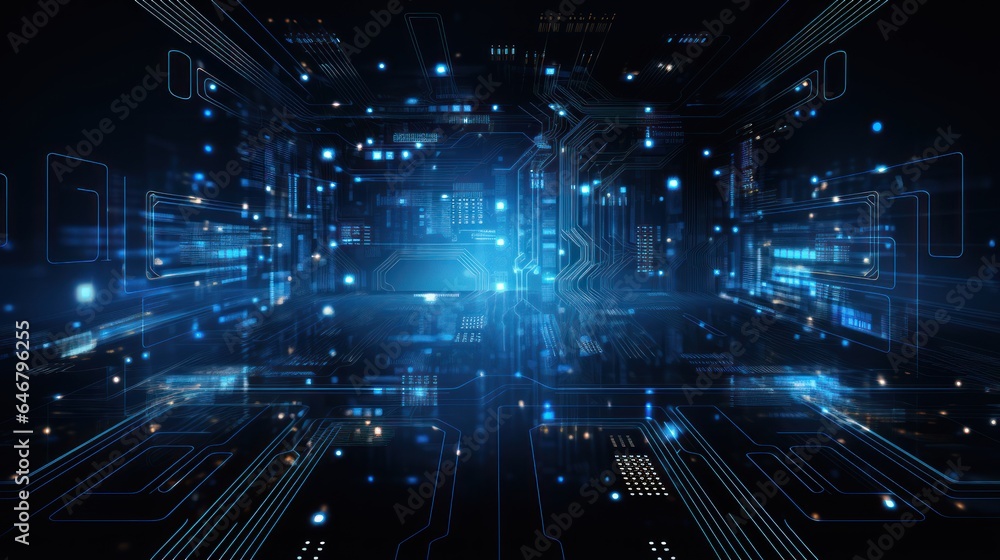 Obraz premium Modern Technology Wallpaper Background